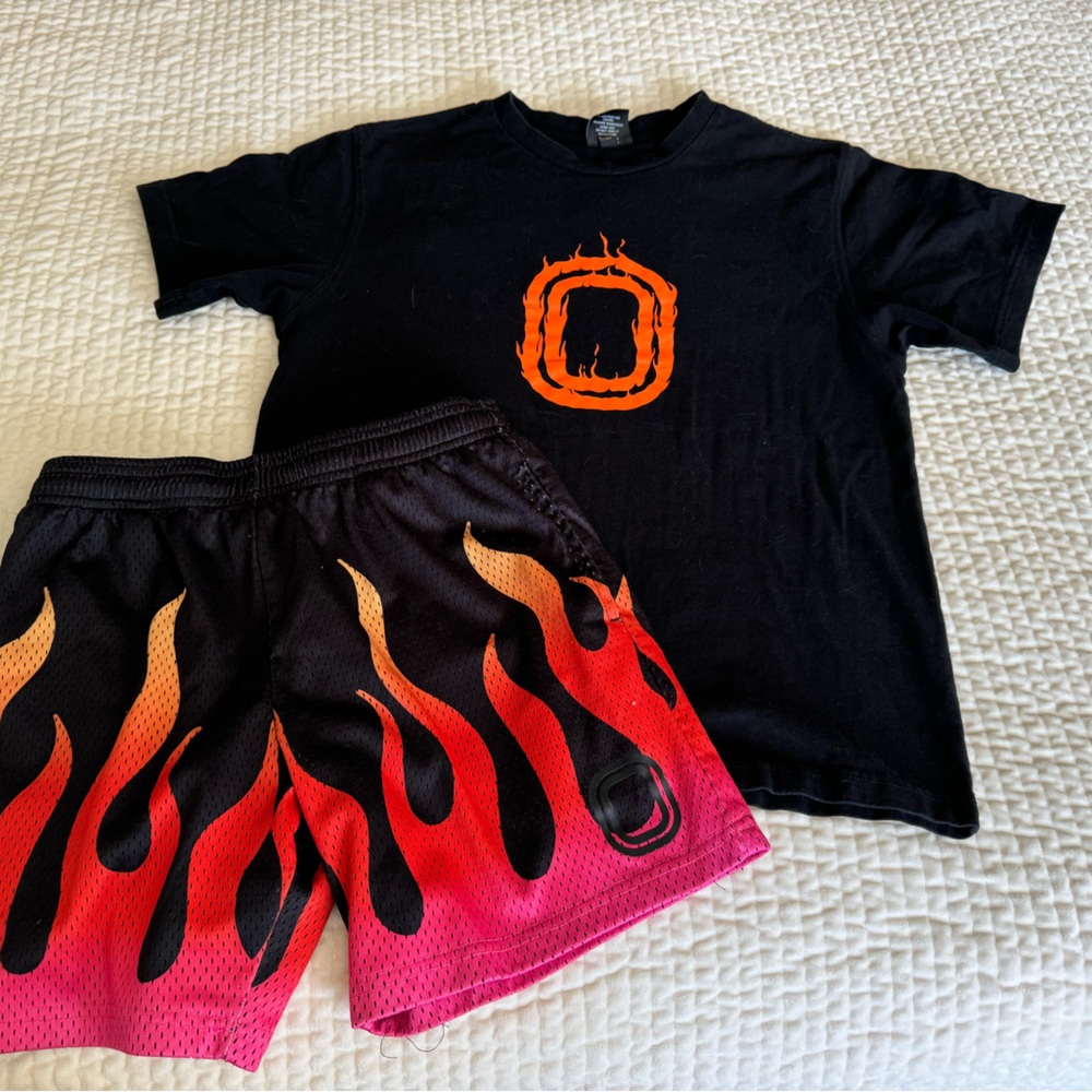 Boys youth XL overtime shorts and T-shirt outfit